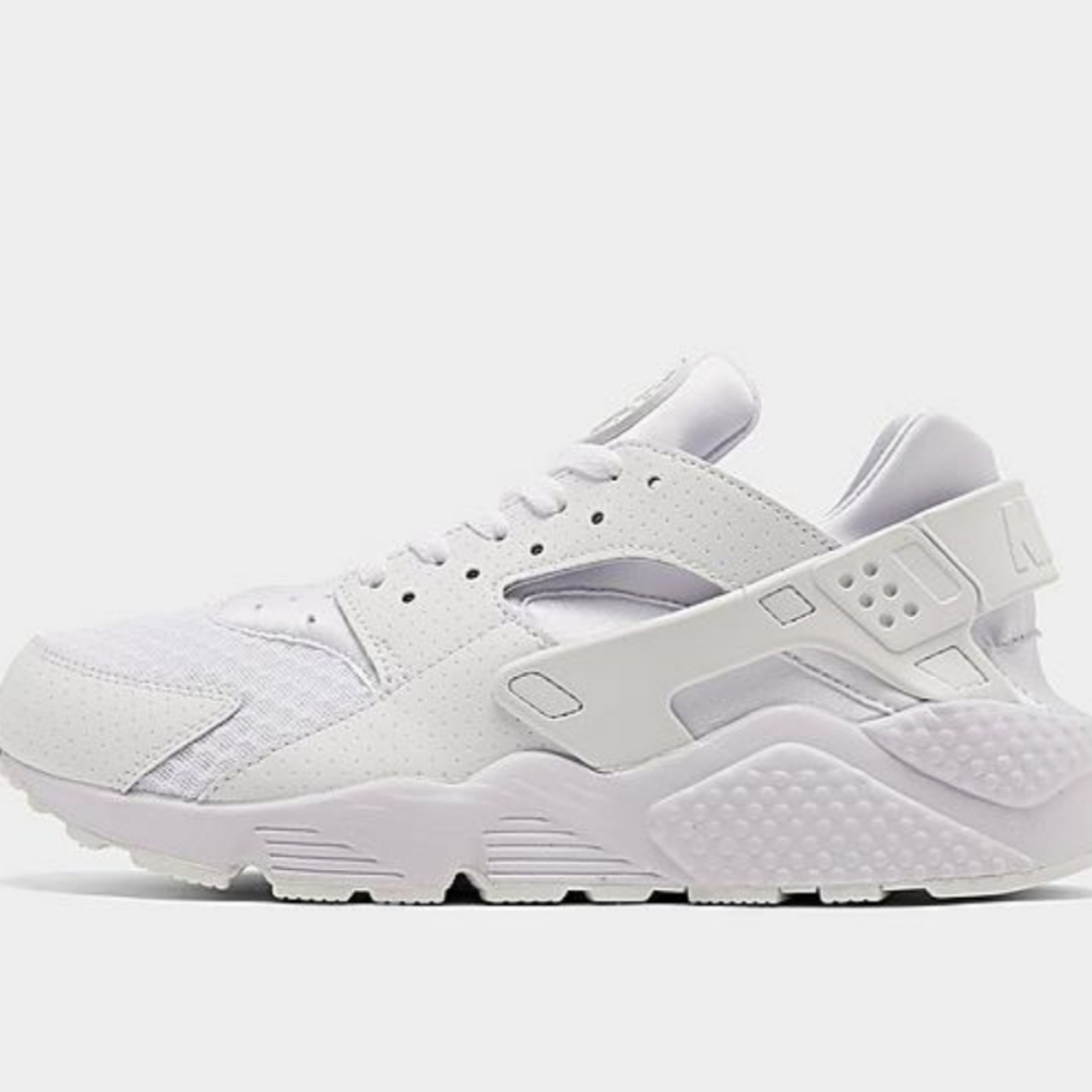 All white nike huarache